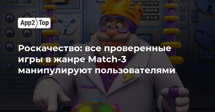 Роскачество против match-3: все хиты признали манипулятивными