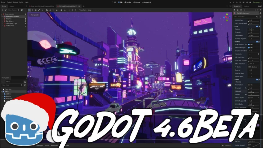 Godot 4.6 Beta: ключевые фичи перед релизом движка