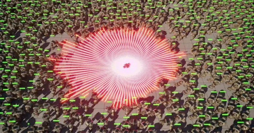 UE5-сцена: 100 000 ИИ и 12K снарядов за 10 мс на гейм-треде