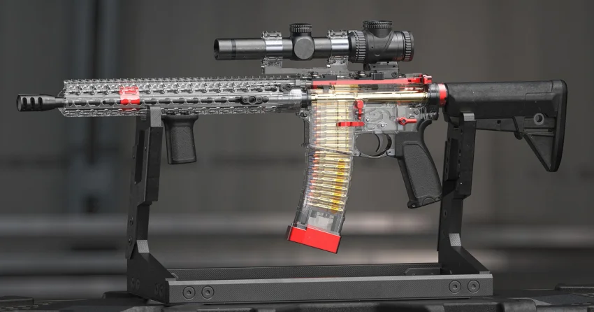 Прозрачный TR-1 из John Wick 2: как собрать ружьё в CAD и 3D-рендере