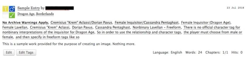 «Все они транс, Шэрон»: что фанфики говорят геймдизайнерам о гендере