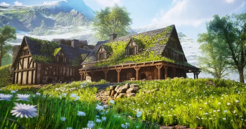 Как за неделю собрать средневековую сцену в UE5 и Substance 3D