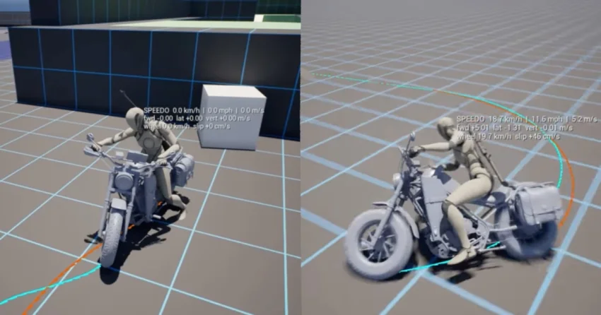 Как с нуля собрать честную физику мотоцикла в Unreal Engine 5
